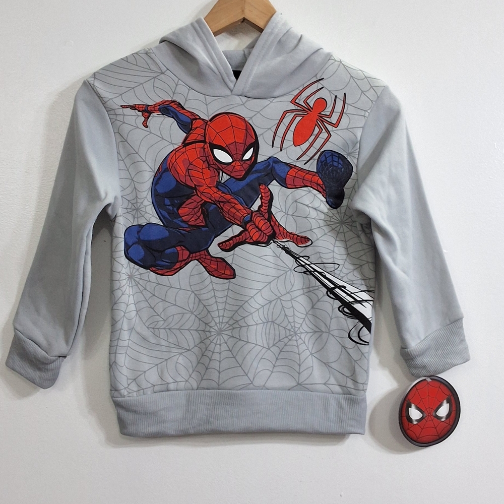 Marvel Spiderman Boys Hoodie, Size 7, New With Tag